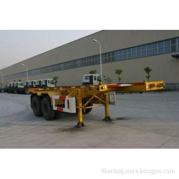 Skeletal Steel 20 feet Tank Container Trailer Chassis 2 Axl